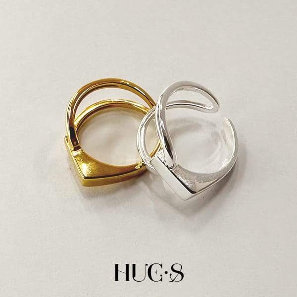 三角開口立體戒 S925純銀 