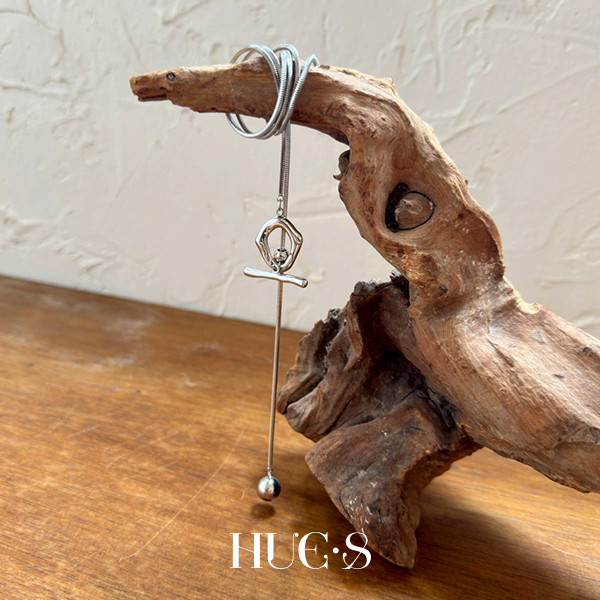 銀珠可調節OT扣項鍊 316鋼飾 