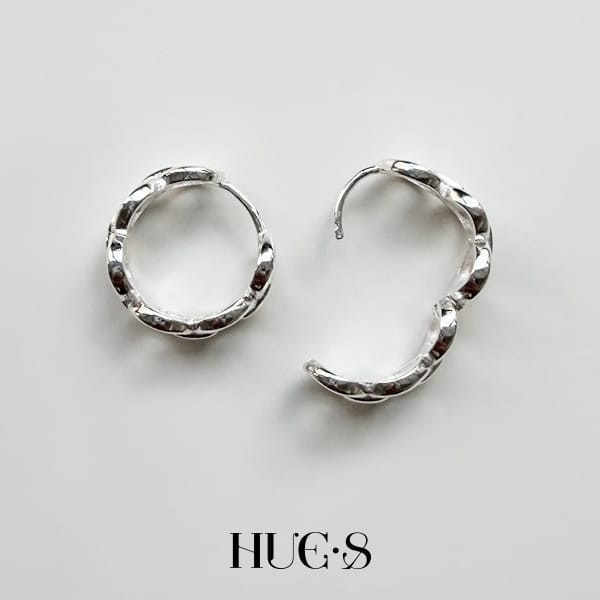 環環相扣耳環 S925純銀 