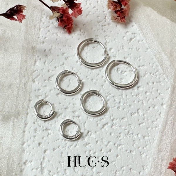 經典圓環耳扣耳環 S990純銀 