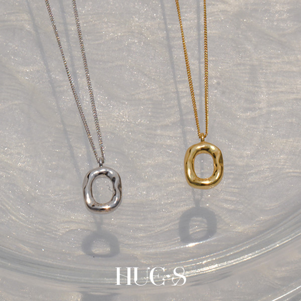 幾何圓形鎖骨項鍊 S925純銀 