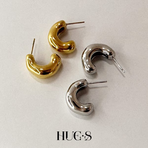 韓版圓弧耳環 316鋼飾 