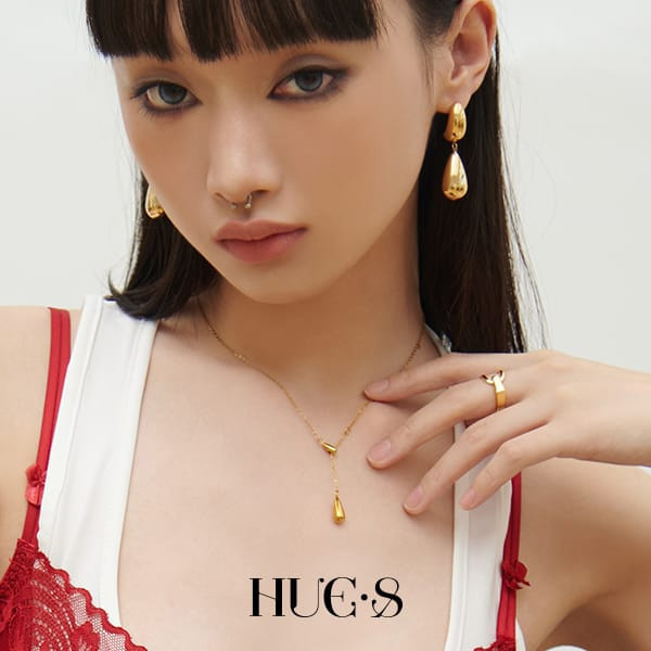 極簡流線水滴鍊 316鋼飾 