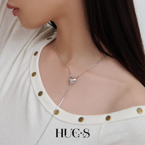 可調愛心蛇骨鍊 316鋼飾 