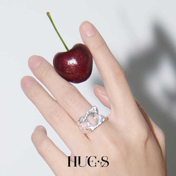 方形可調式鏤空戒 S925純銀 