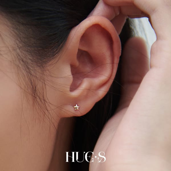迷你星星養耳針 S925純銀 