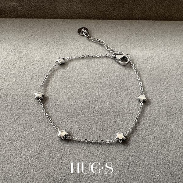星辰圍繞疊戴手環 316鋼飾 