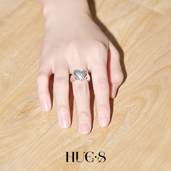 極簡愛心開口戒 S925純銀 