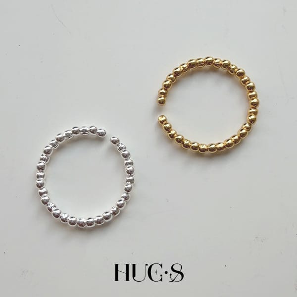 可調式點點疊戴戒 S925純銀 