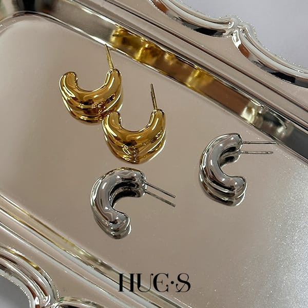 韓版圓弧耳環 316鋼飾 