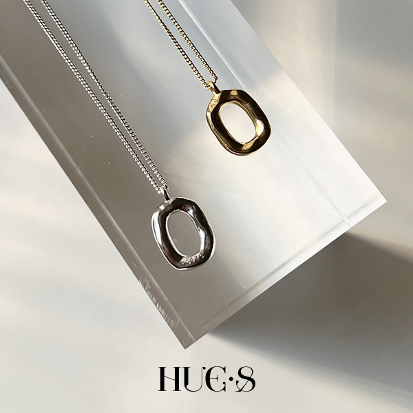 幾何圓形鎖骨項鍊 S925純銀 