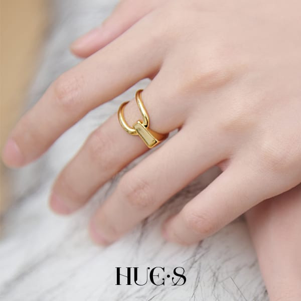 三角開口立體戒 S925純銀 