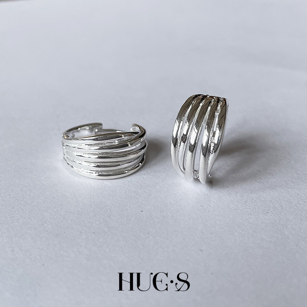 多層次環繞耳環 S925純銀 