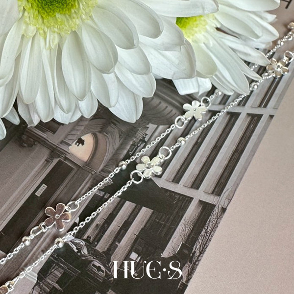 花朵細鑽設計項鍊 S925純銀 