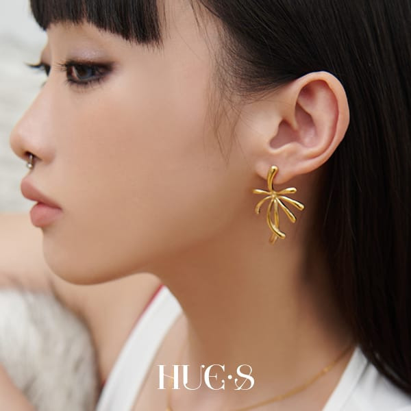 流光煙火耳扣 316鋼飾 