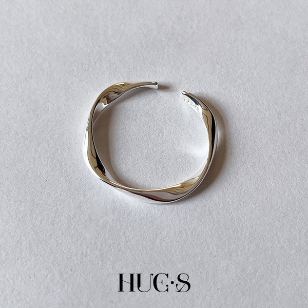 不規則簡約圓戒指 S925純銀 