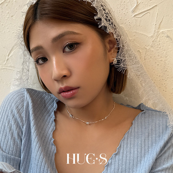 花朵細鑽設計項鍊 S925純銀 