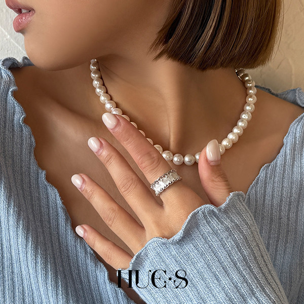 法式蕾絲鋯石戒指 S925純銀 