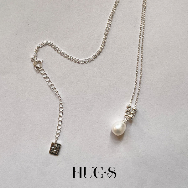 夢境水滴珍珠項鍊 S925純銀 