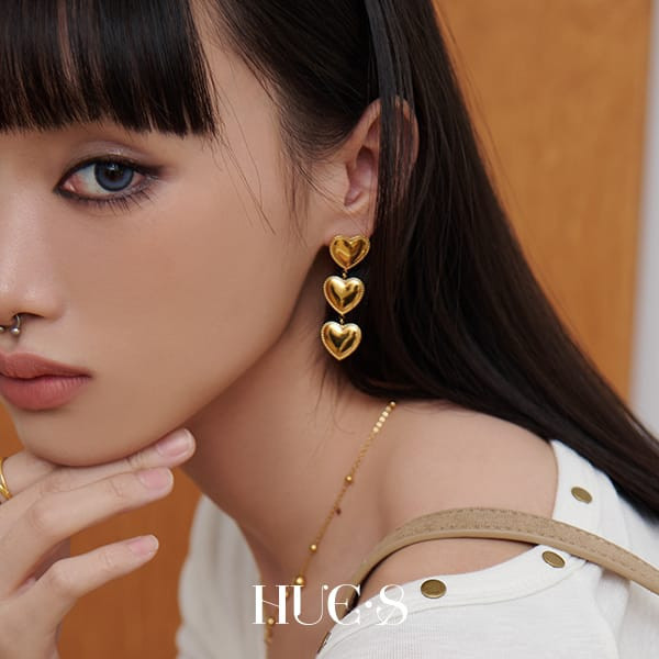 軟糖心串耳環 316鋼飾 