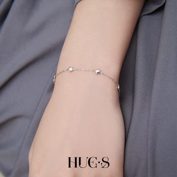 星辰圍繞疊戴手環 316鋼飾 