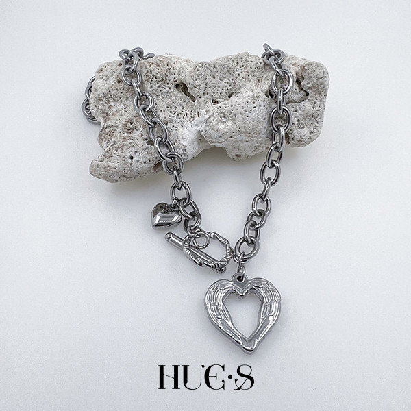 愛心OT扣鏈條項鍊 316鋼飾 