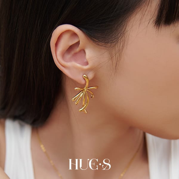 流光煙火耳扣 316鋼飾 