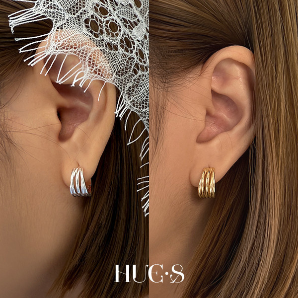 多層次環繞耳環 S925純銀 