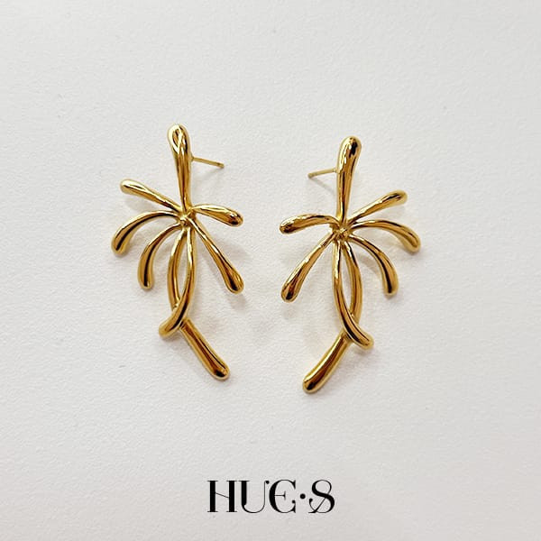 流光煙火耳扣 316鋼飾 