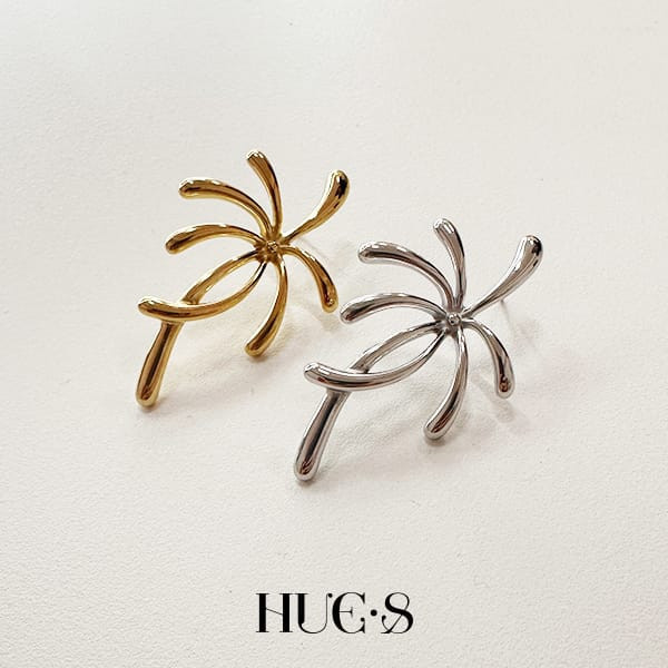 流光煙火耳扣 316鋼飾 