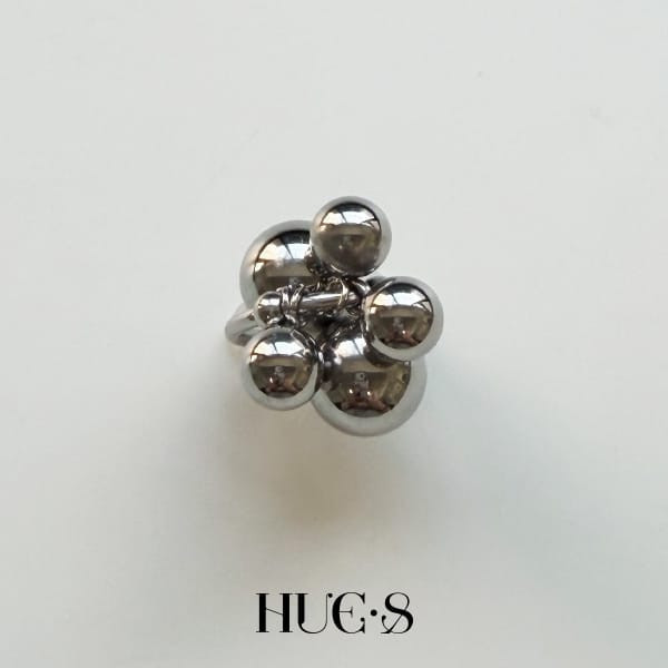 圓體泡泡造型戒 316鋼飾 