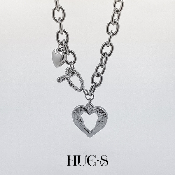 愛心OT扣鏈條項鍊 316鋼飾 