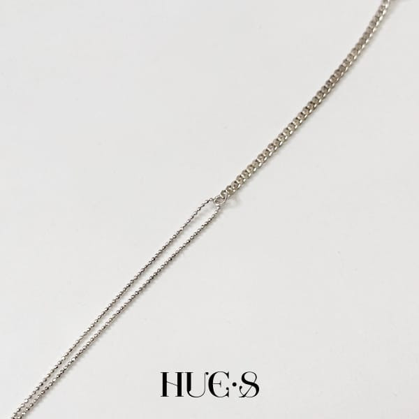 幾何圓珠不對稱手鍊 S925純銀 