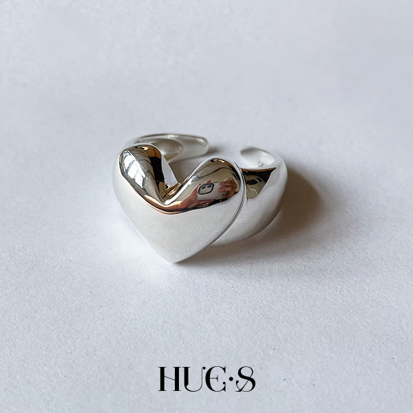 極簡愛心開口戒 S925純銀 