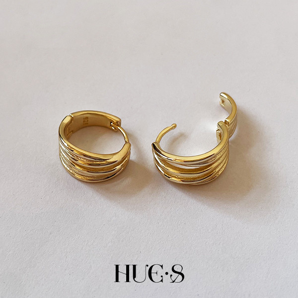 多層次環繞耳環 S925純銀 