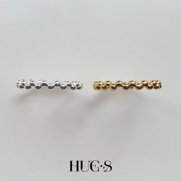 可調式點點疊戴戒 S925純銀 