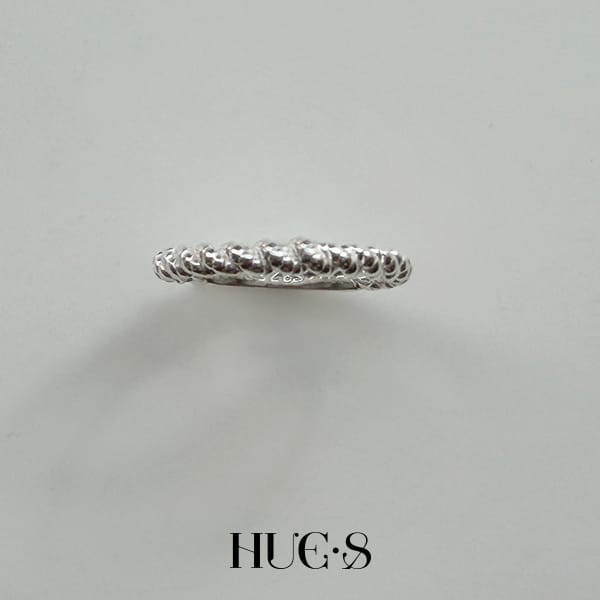 簡約麻花尾戒 S925純銀 