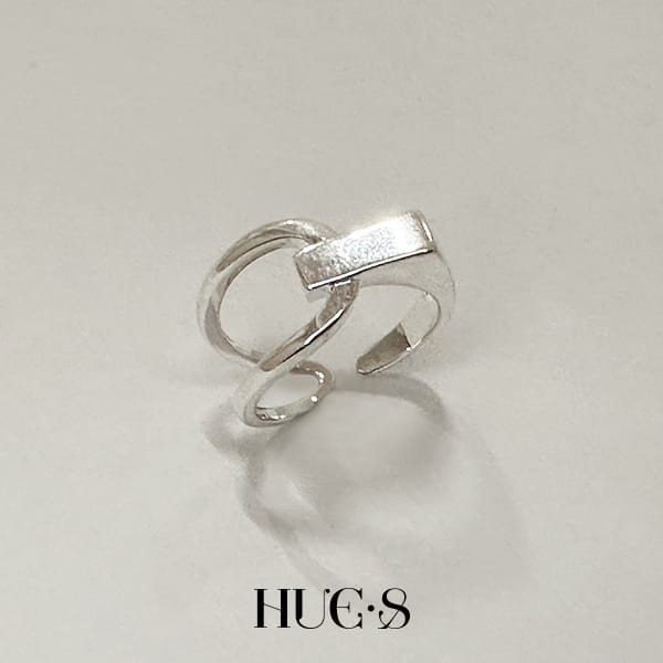 三角開口立體戒 S925純銀 