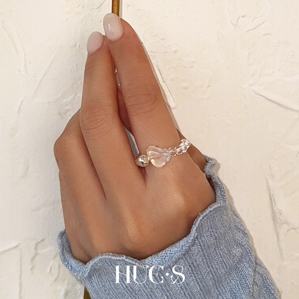 清透白水晶戒指 S925純銀 