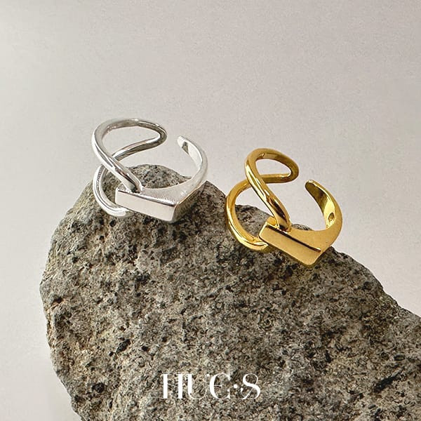 三角開口立體戒 S925純銀 