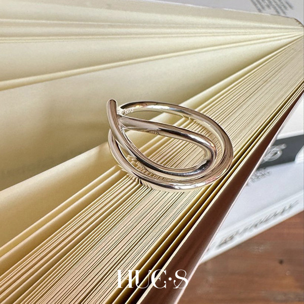精緻弧形線條戒指 S925純銀 