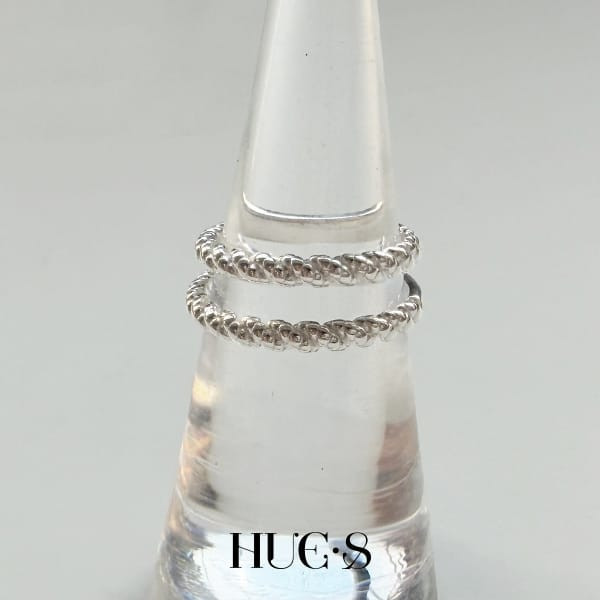 簡約麻花尾戒 S925純銀 