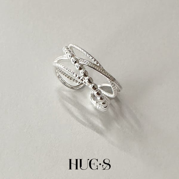 交織圓舞曲開口戒 S925純銀 
