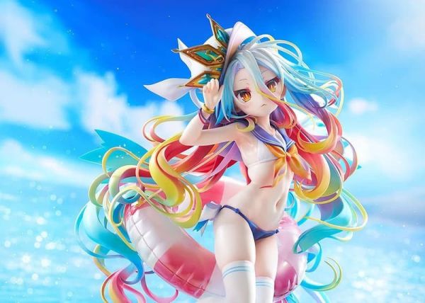 預購 27年01月 代理版 GSC 遊戲人生 白 水手服風泳裝Ver 1/7 PVC 完成品 模型,代理模型,GSC 模型,GSC 正版模型,黏土人,玩偶,娃娃,PVC公仔,遊戲人生,白
