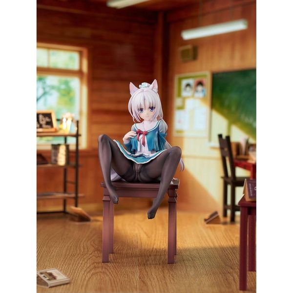 預購 27年9月 代理版 Luminous Box 千戀＊萬花 朝武芳乃 制服獸耳Ver. 1/7 0907 Luminous,Box,Ver,日本代購