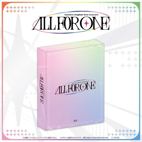 預購 26年10月 Hololive English 3rd Concert All for One Blu ray 演唱會藍光BD Hololive English,Hololive EN,All for One,Blu-ray,演唱會BD,藍光,森美聲,小鳥遊琪亞拉,Gawr Gura,IRyS,Odyssey,VTuber,預購,日本代購