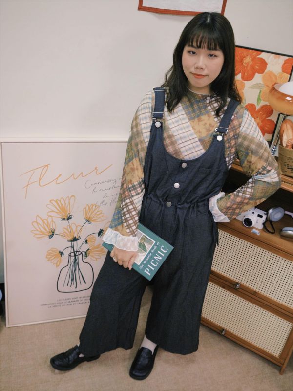 輕鬆自在抽腰背帶褲 