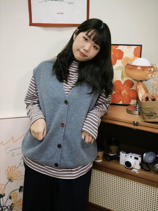 大口袋馬甲背心 