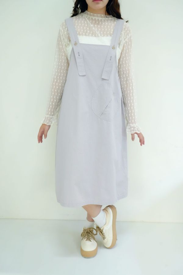 夏日午後純棉吊帶裙 文青吊帶裙、日系女裝、夏日穿搭推薦、森林系穿搭、女裝吊帶裙