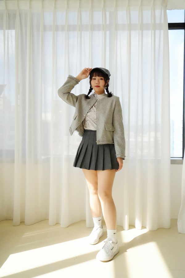 百褶裙 百褶裙、高腰裙、長裙、日韓系穿搭、氣質裙款、顯瘦裙、甜美穿搭、百搭裙子、韓系女裝、日系時尚